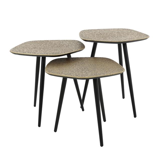 Modera - Salontafel set-3 point metallic - Brons antiek - Brons antiek