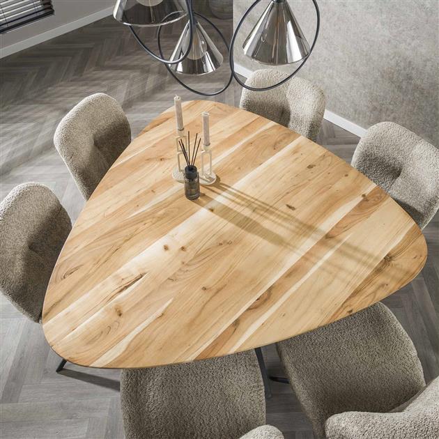 Modera - Eetkamertafel driehoek - Massief acacia naturel