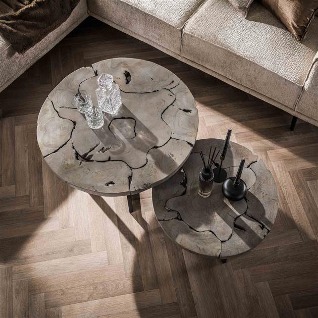 Modera - Salontafel set-2 grey mix - Grijs