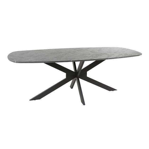 Modera - Eetkamertafel 215 deens ovaal - 3D Melamine slate stone