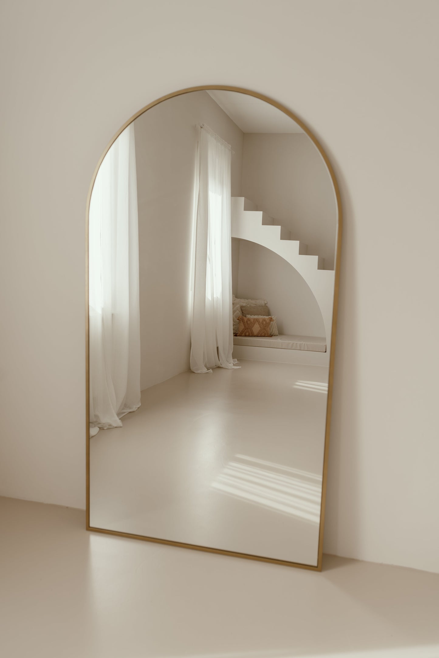 Grote Staande Spiegel Ovaal 180x100 Goud