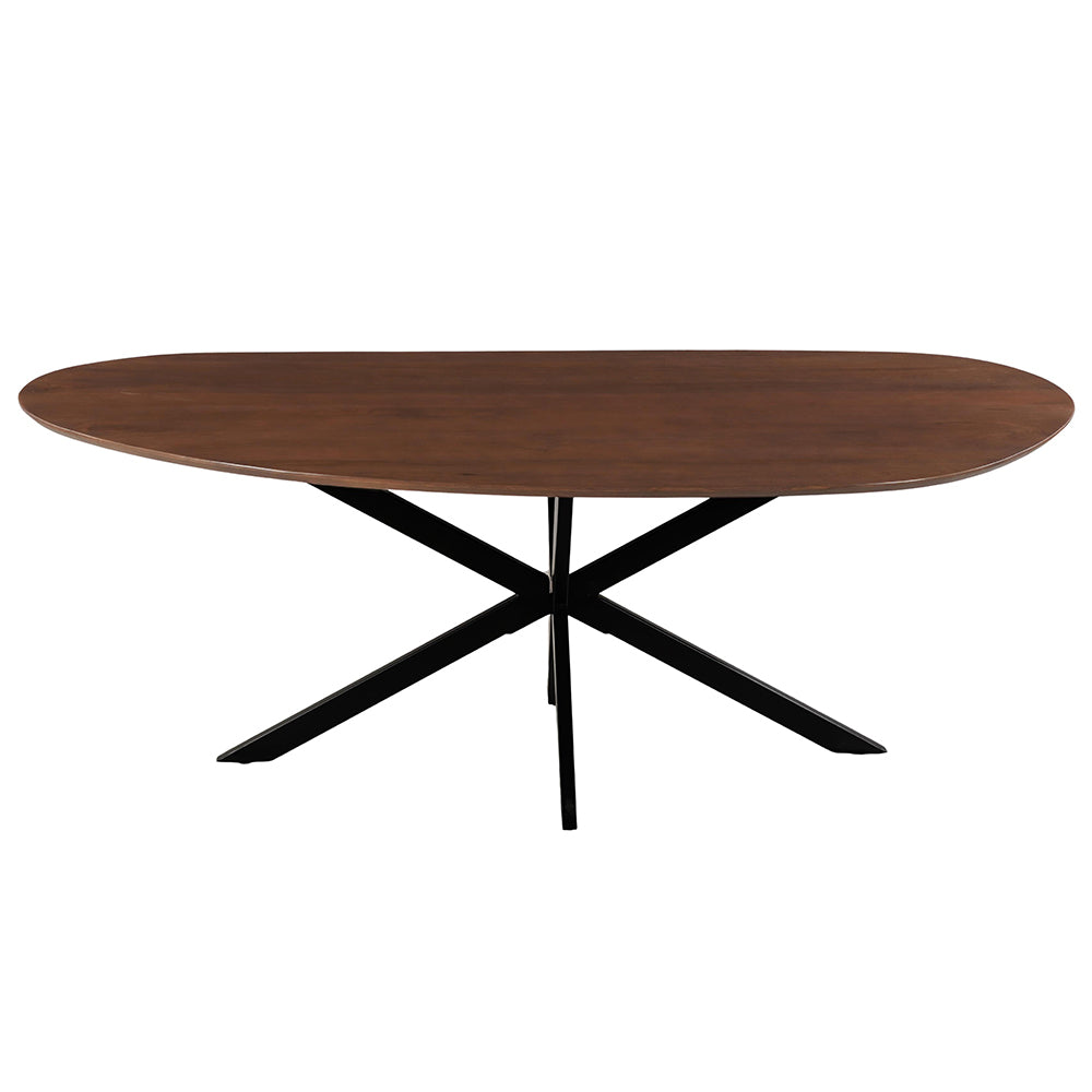Mangohouten Eettafel Organisch Aislinn 210x100 cm Walnoot