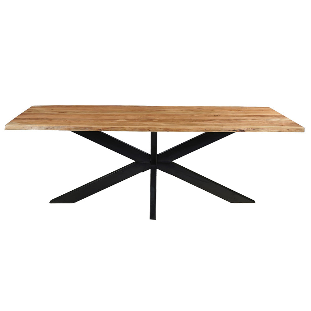 Acaciahouten Eettafel Rechthoek Edge 220x100 cm