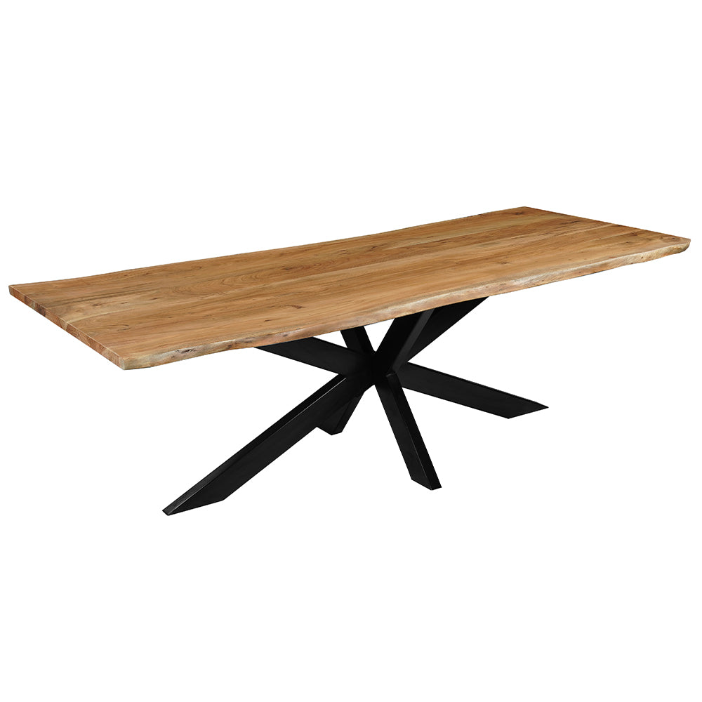 Acaciahouten Eettafel Rechthoek Edge 240x100 cm