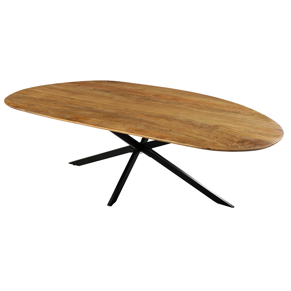 Mangohouten Eettafel Organisch Aislinn 260x120 cm