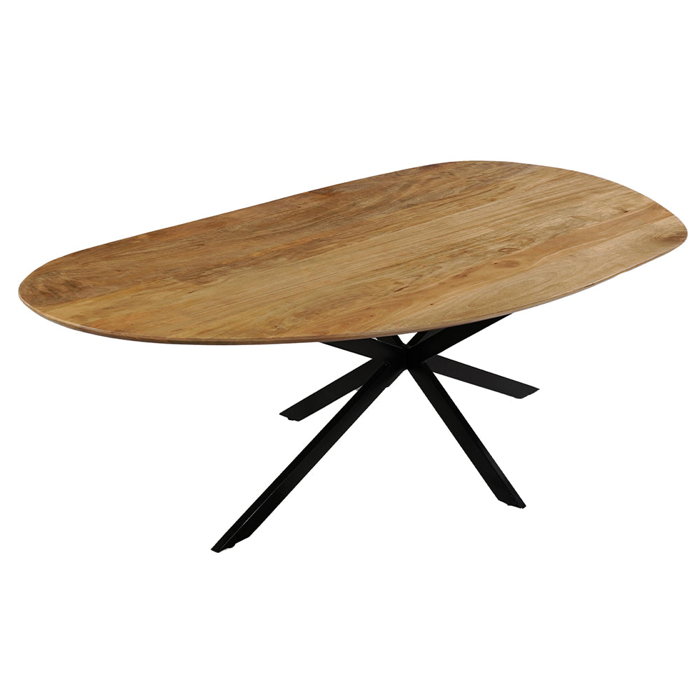 Mangohouten Eettafel Organisch Aislinn 220x110 cm