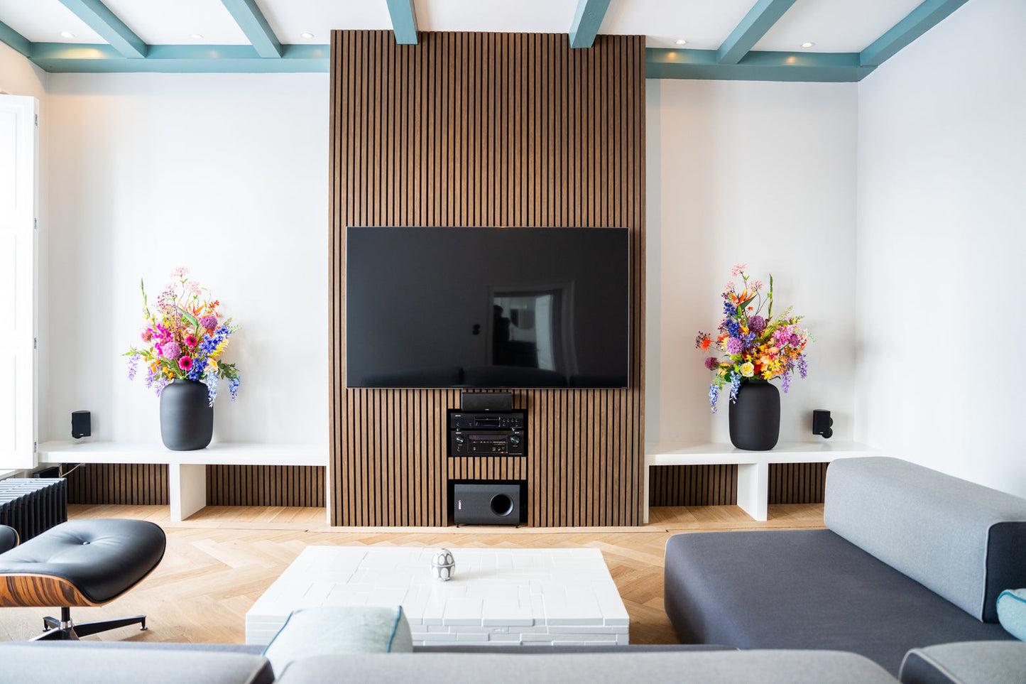 AkuPanel Gerookt Eiken-Hout | 270cm x 60cm | 3-zijdig écht houtfineer