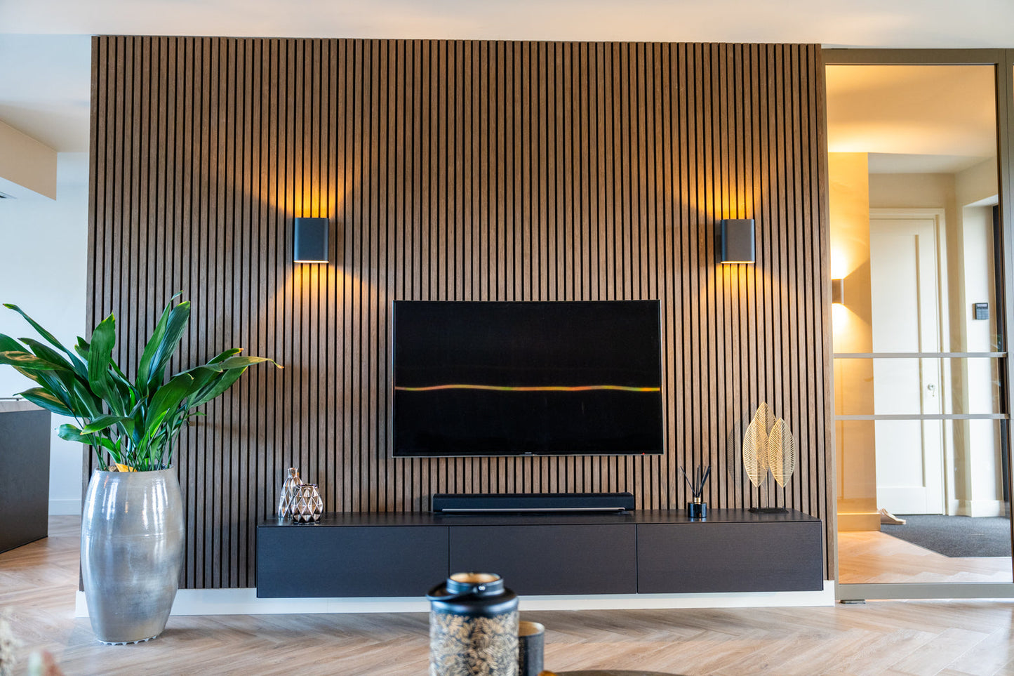 AkuPanel Gerookt Eiken-Hout | 240cm x 60cm | 3-zijdig écht houtfineer