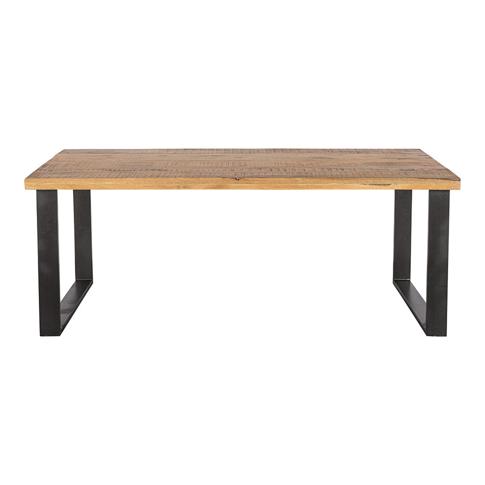 Mangohouten Eettafel Rechthoek Roy 200x100 cm (6cm)