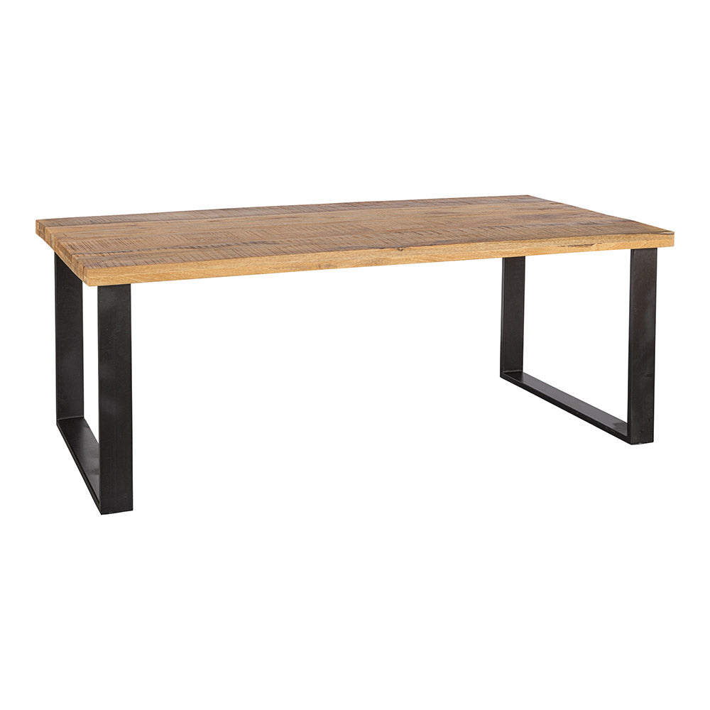 Mangohouten Eettafel Rechthoek Roy 180x100 cm (6cm)
