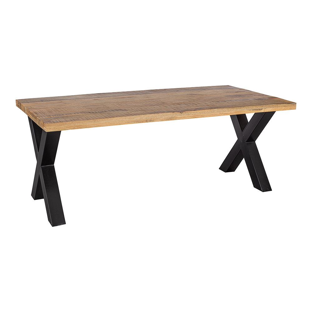 Mangohouten Eettafel Rechthoek Cedric 300x120 cm (6cm)