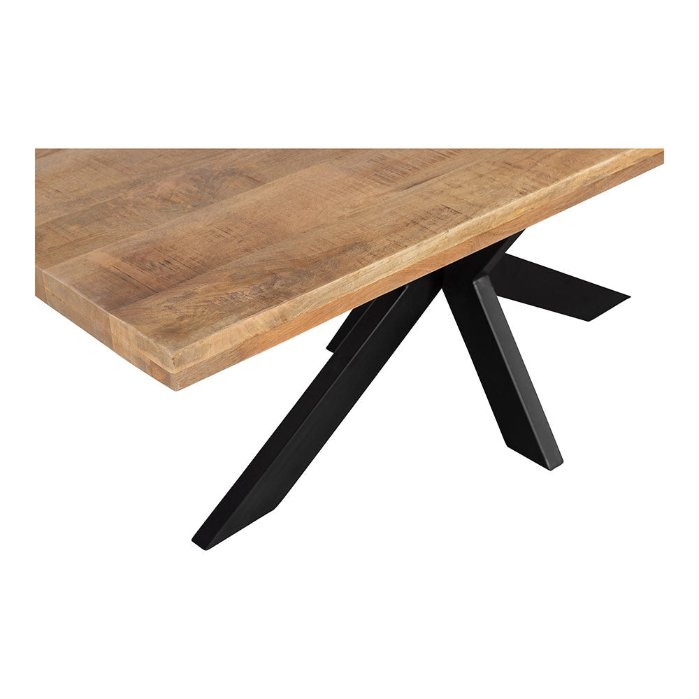 Mangohouten Eettafel Rechthoek Donald 180x100 cm (6cm)