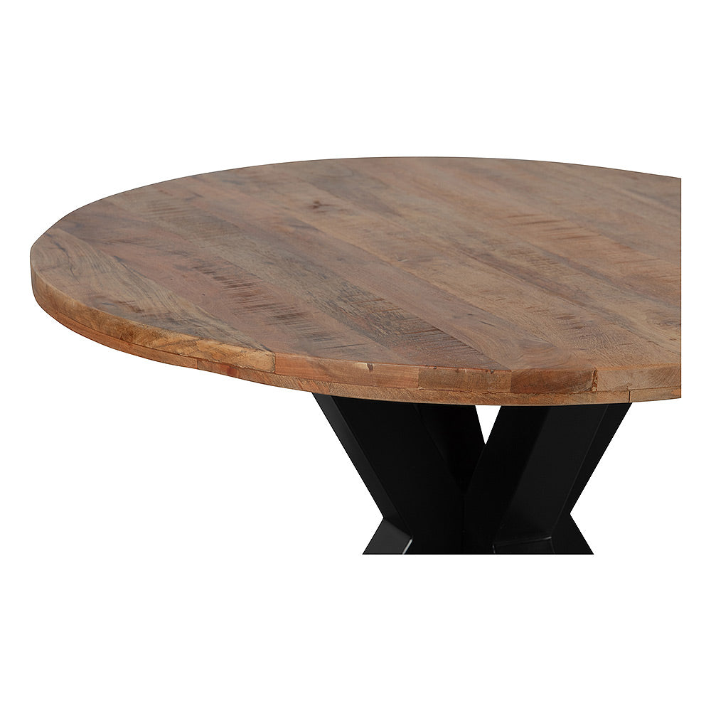Mangohouten Eettafel Rond Tara 150 cm (5cm)