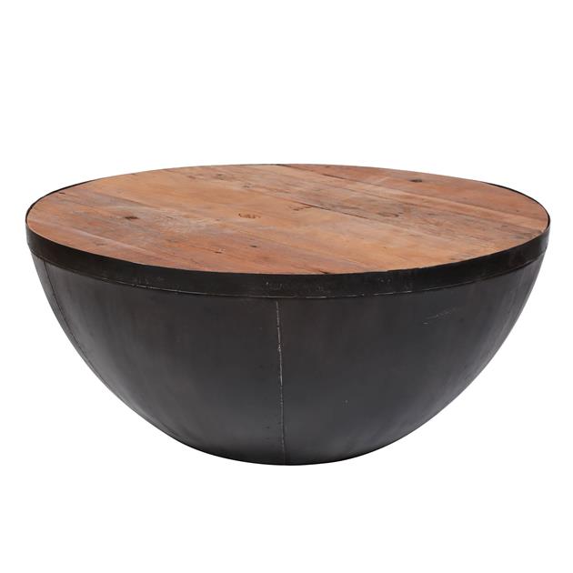 Modera - Salontafel Ø90 Raft - Robuust hardhout