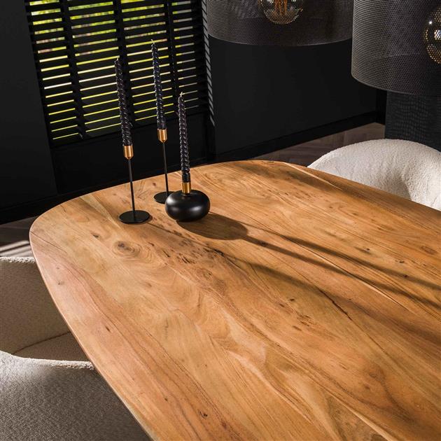 Modera - Eetkamertafel 215 Arhus solid - Massief acacia naturel