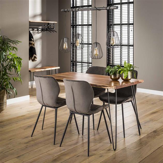 Modera - Eetkamertafel edge 130 - Massief acacia naturel