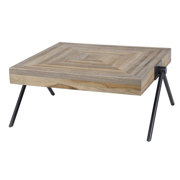 Modera - Salontafel Teca balance 70x70 - Teakhout verweerd