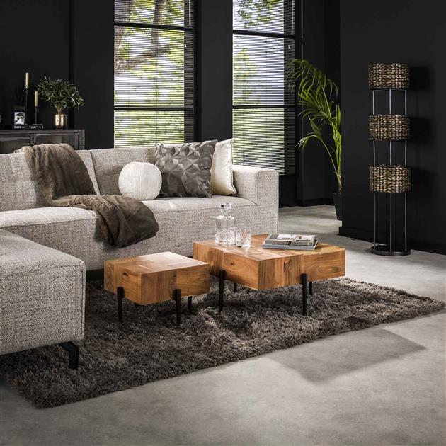 Modera - Salontafel set-2 blocks - Massief acacia naturel