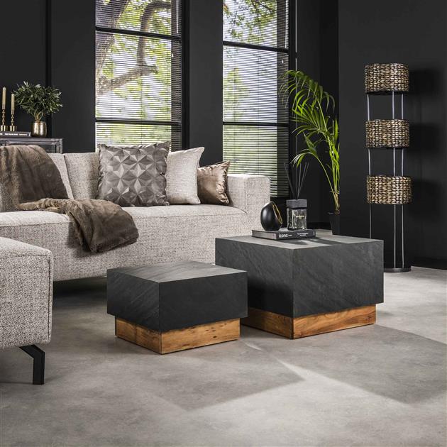 Modera - Salontafel set-2 blox slate - Leisteen
