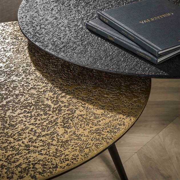 Modera - Salontafel set-2 rond metallic - Grijs