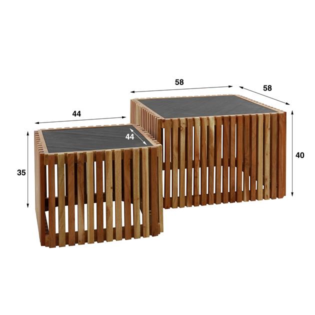 Modera - Salontafel set-2 slate