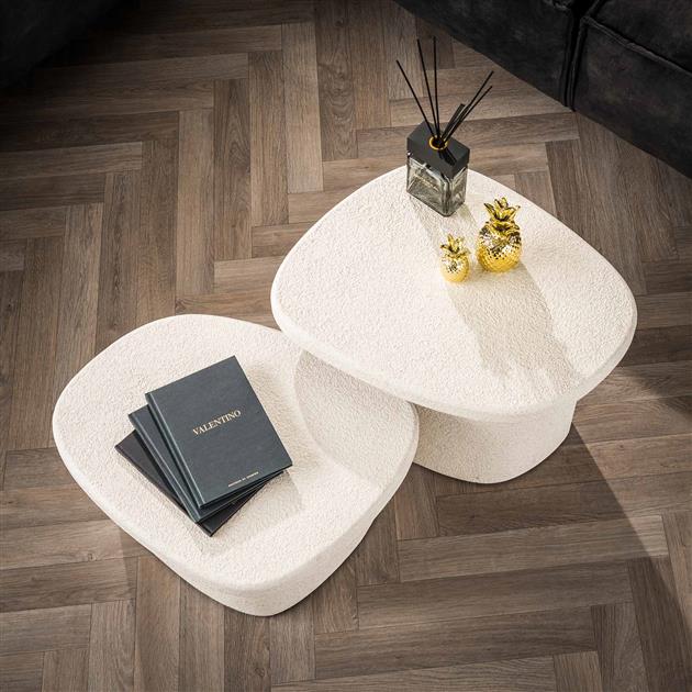 Modera - Salontafel set-2 stone organic - Marmer composiet