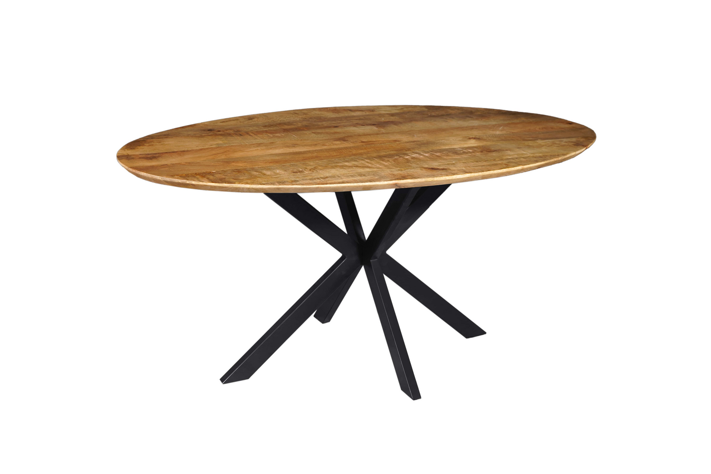 Mangohouten Eettafel Ovaal Julia 180x100 cm (2,5 cm)