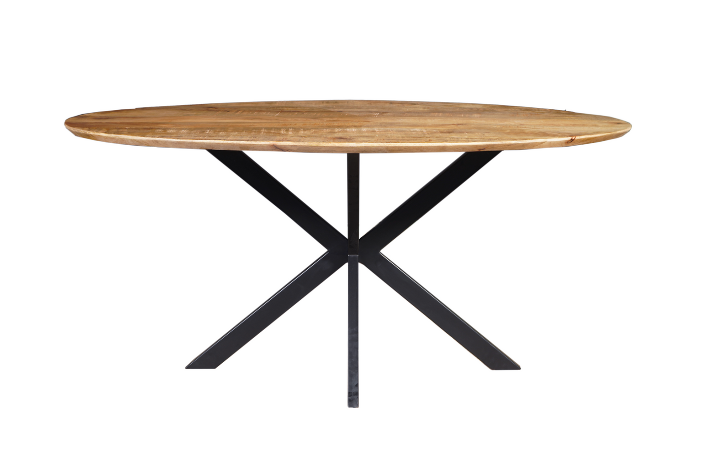 Mangohouten Eettafel Ovaal Julia 160x90 cm (2,5 cm)