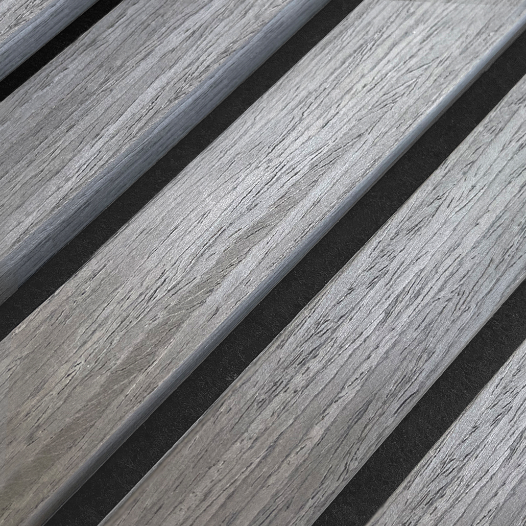 AkuPanel Grijs Walnoot-Hout | 270cm x 60cm | 3-zijdig écht houtfineer