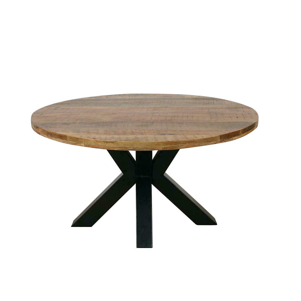 Mangohouten Eettafel Rond Tara 120 cm (5cm)