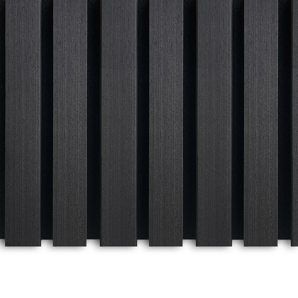 AkuPanel Zwart Eiken-Hout | 270cm x 60cm | 3-zijdig écht houtfineer