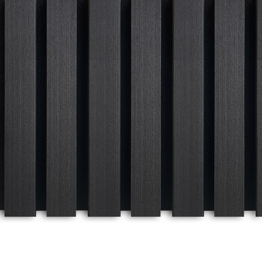 AkuPanel Zwart Eiken-Hout | 270cm x 60cm | 3-zijdig écht houtfineer