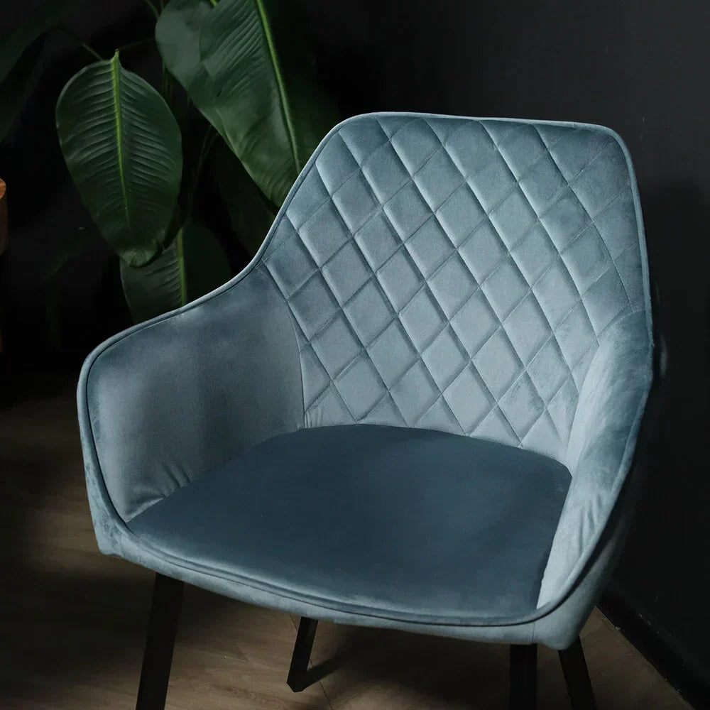 Velvet eetkamerstoel