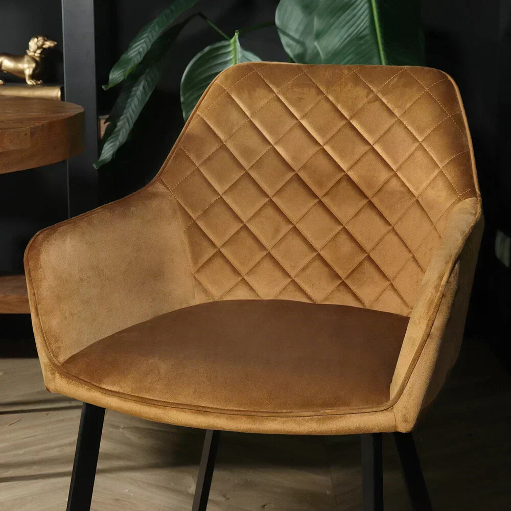 Velvet eetkamerstoel
