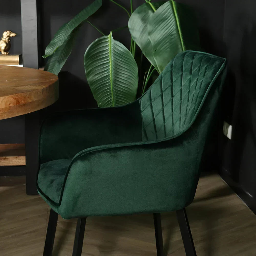 Velvet eetkamerstoel