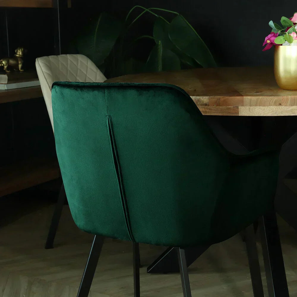 Velvet eetkamerstoel