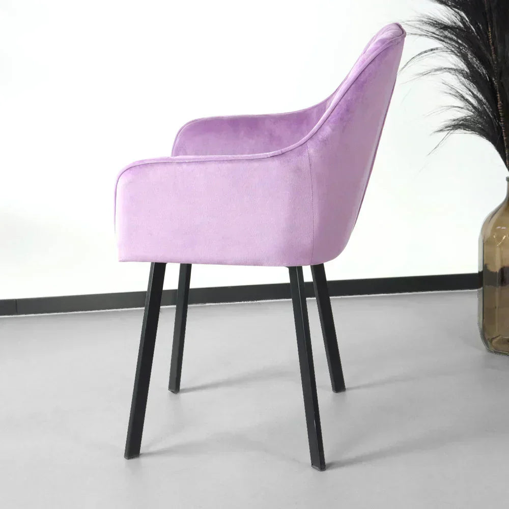 Velvet eetkamerstoel