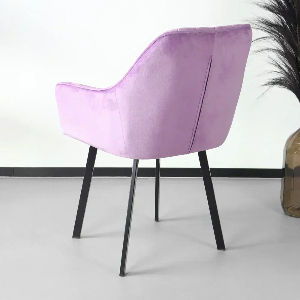 Velvet eetkamerstoel