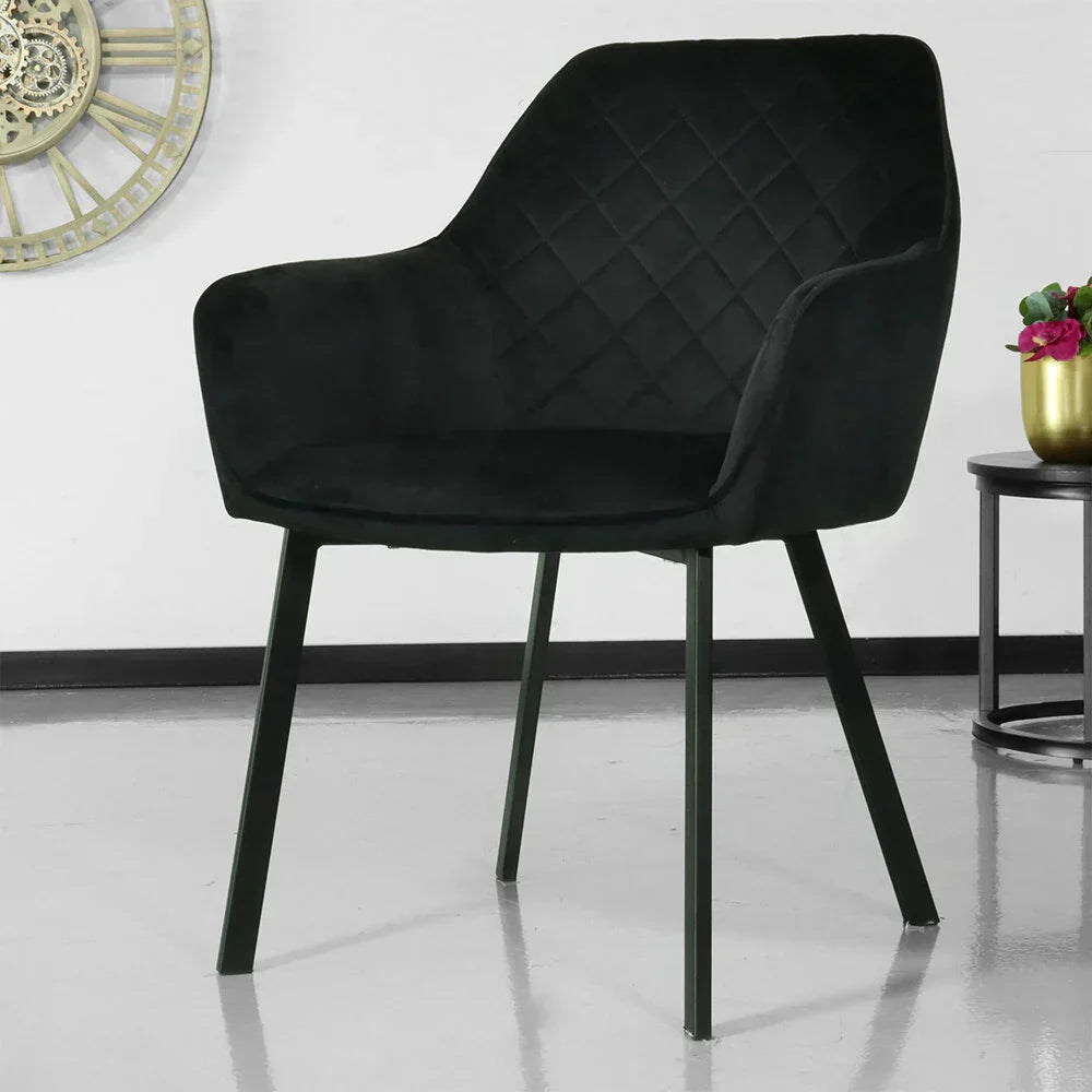 Velvet eetkamerstoel