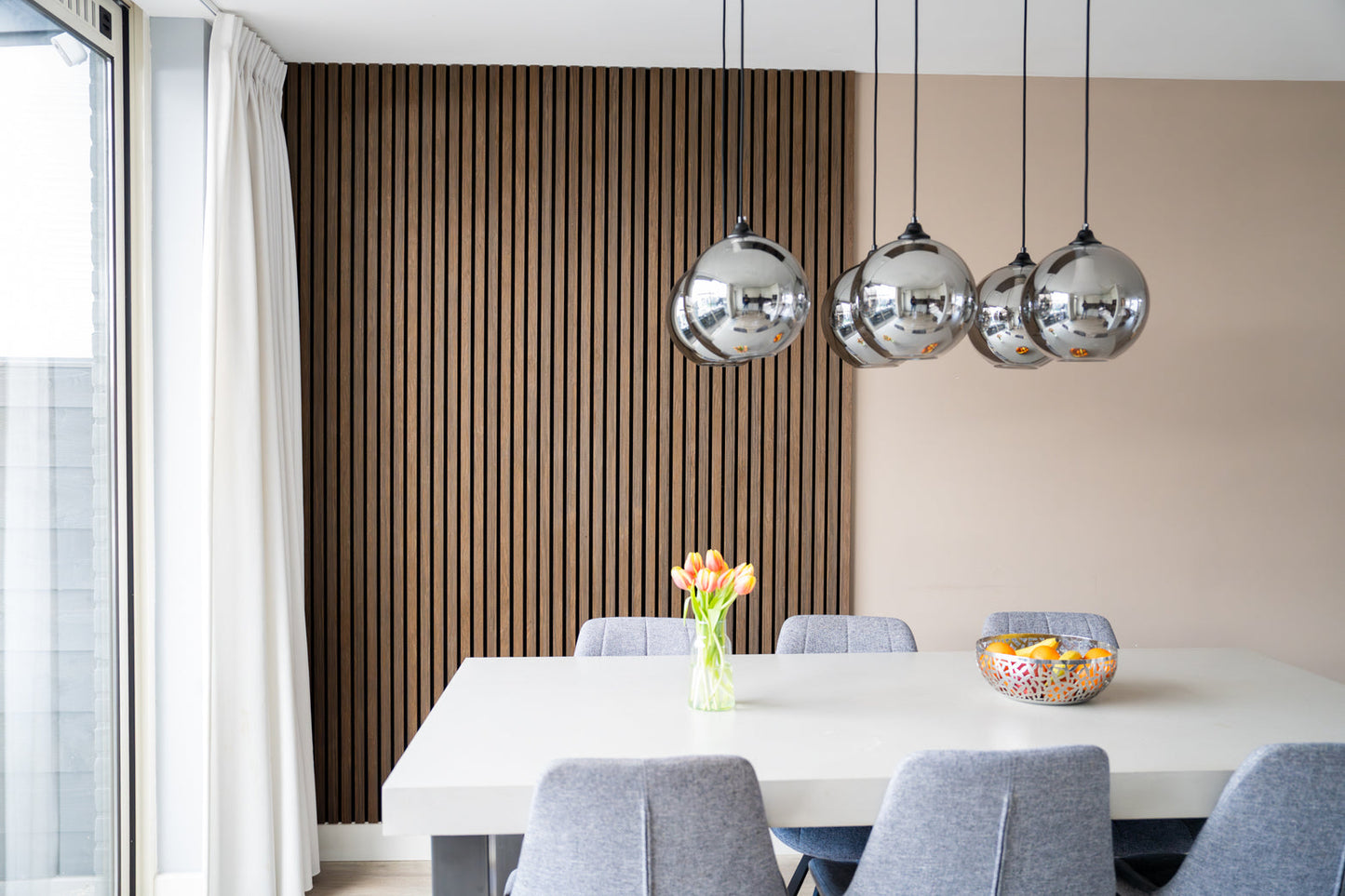 AkuPanel Gerookt Eiken-Hout | 270cm x 60cm | 3-zijdig écht houtfineer