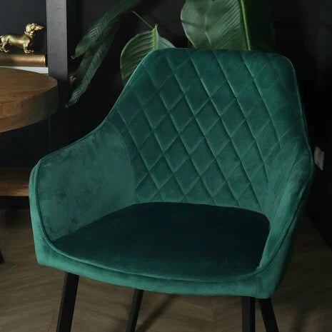 Velvet eetkamerstoel
